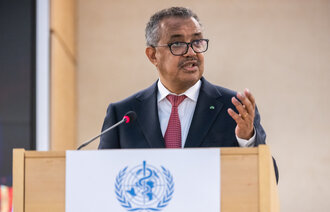Bildet viser Tedros Adhanom Ghebreyesus, generalsekretær i WHO