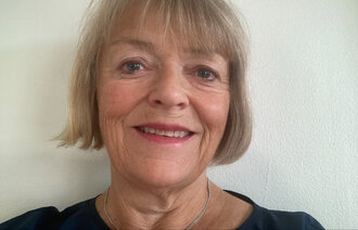 Bildet viser en selfie tatt av Åshild Schei