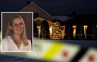 Bildet viser åstedet hvor fire personer ble funnet døde 24. januar. Bildet viser også den drepte sykepleieren Victoria Nordli Korslund