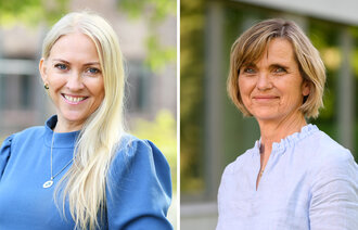 Bildet viser et portrett av Lill Sverresdatter Larsen og Lilly Ann Elvestad 