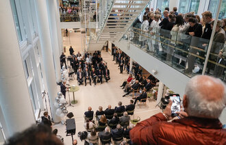Bilde fra åpningen av nye Rikshospitalet