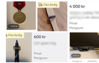 bildet viser tyvegods til salgs på finn.no