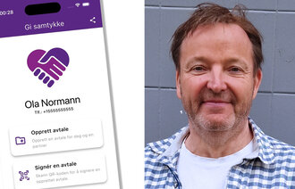 Bilde viser promo-app og Frode Smith