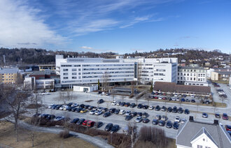 Bildet viser sykehuset i Levanger