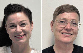 Bildet viser Annette Holm Øyvang og Edith Roth Gjevjon.