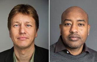 Bildet viser Jonas Debesay og Ivan Harsløf
