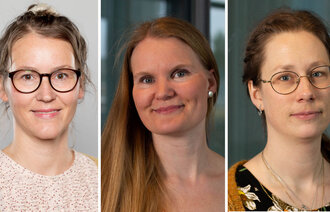 Bildet viser portrettbilder av de tre innleggsforfatterne