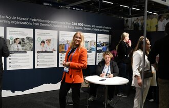 Bildet viser Lill Sverresdatter Larsen på ICN kongress
