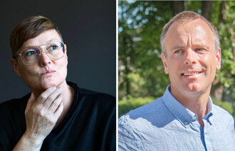 Bildet viser Edith Gjevjon og Espen Gade Rolland