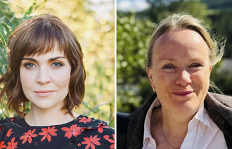 Bildet viser et portretter av Marion R. Løseth og Laila Tingvold