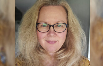 Bildet viser en selfie tatt av Terese Stomlien