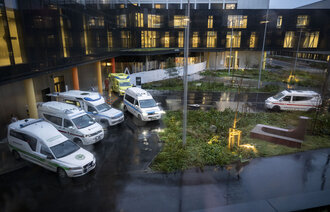 Bildet viser flytting av sykehuset i Stavanger