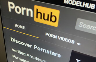 Bildet viser deler av nettsidene til Pornhub.