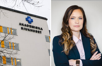 bildet viser Angelica  Dipeders og Akademiska sjukhuset