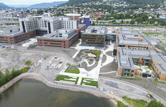 Bildet viser nye drammen sykehus