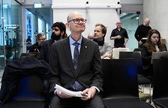 Bildet viser Geir Axelsen, leder for Det tekniske beregningsutvalget for inntektsoppgjørene (TBU)