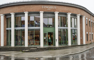 Bildet viser Søndre Østfold tingrett i Sarpsborg.