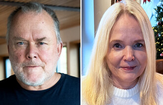 Bildet viser portretter av Stein R. Johansen og Bente Holvik