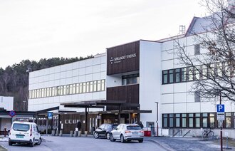 Bildet viser Sørlandet sykehus.