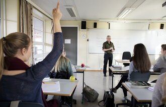 bildet viser klassesituasjon