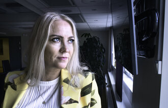 Bildet viser NSF-leder Lill Sverresdatter Larsen