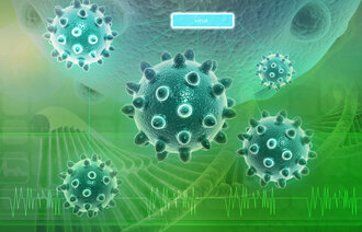 Bildet viser virus.