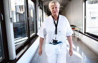 Avdelingssykepleier Aslaug Henneseid, akuttmottaket på Drammen sykehus