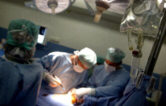 Bildet viser en operasjon