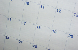 Bildet viser et utsnitt fra en kalender.