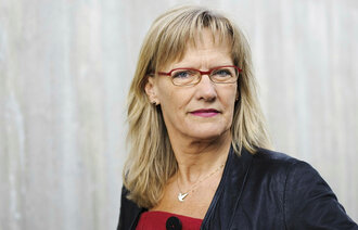 Bildet viser Karin Andersen fra Sosialistisk Venstreparti.