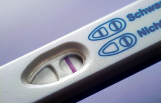 Bilde av en graviditetstest