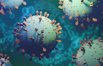Illustrasjon av korona-viruset. Foto: Mostphotos