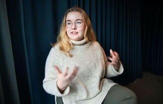 bildet viser studentleder Henriette Karlsen Brenna