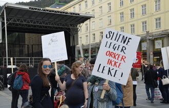 Streikearrangement i Bergen 20. september