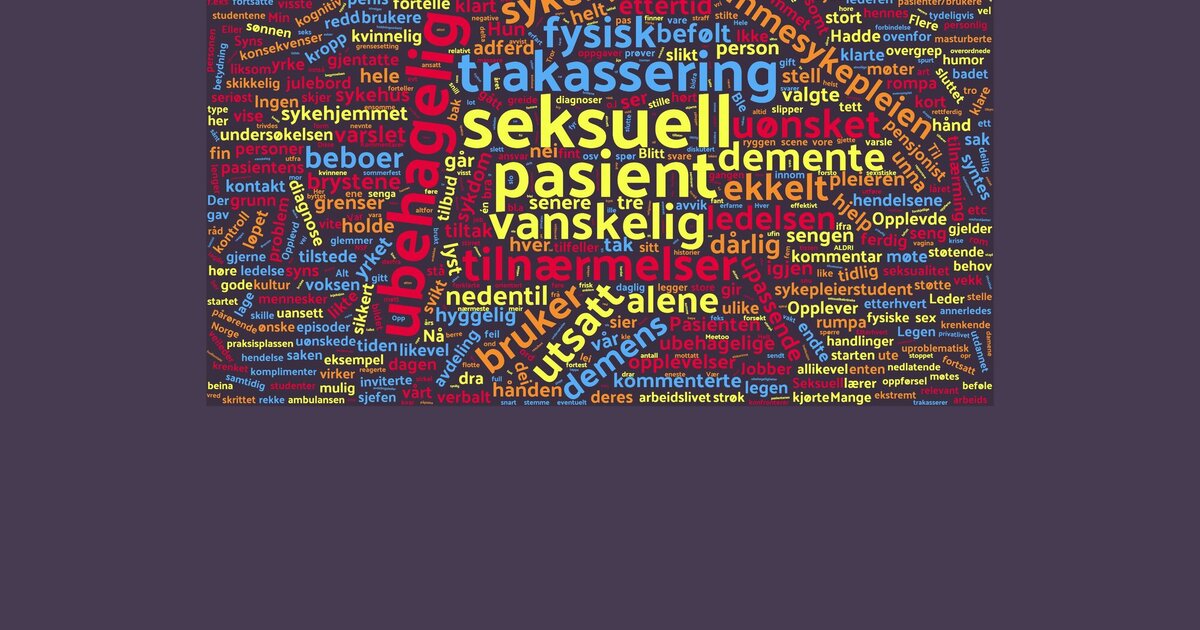 Sykepleiernes historier om seksuell trakassering fra pasienter