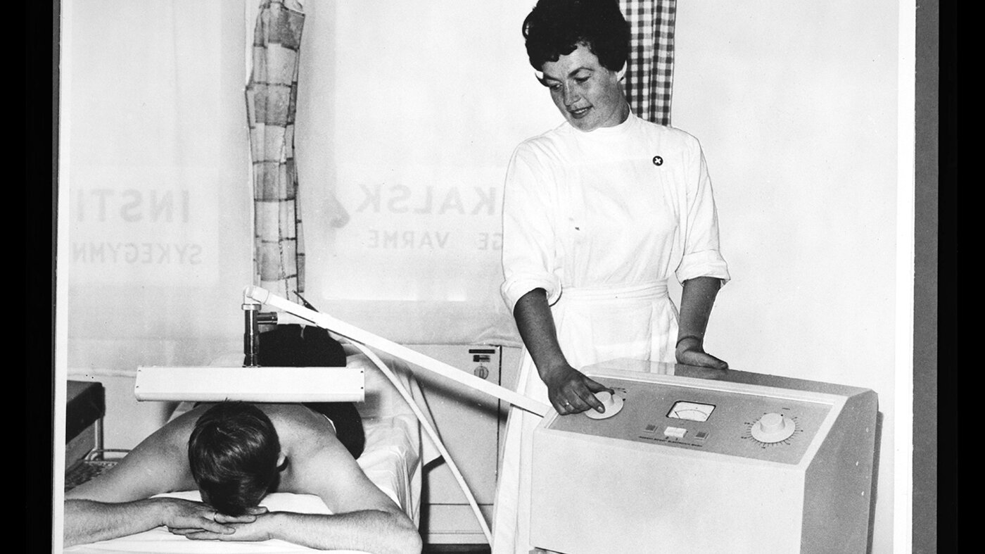 Bilde av røntgensykepleier i 1966