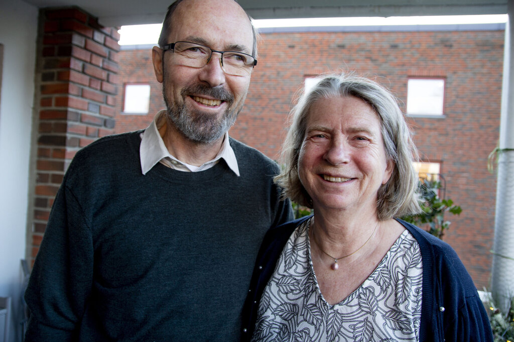 Bildet viser Claude Olsen og Grethe Aune.