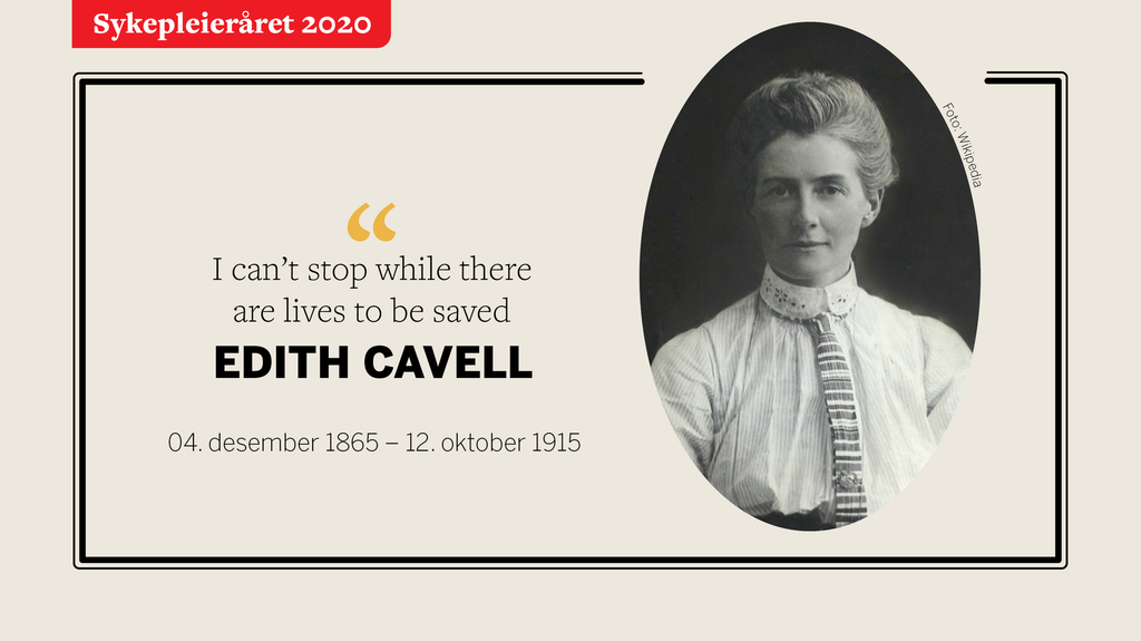 Fotomontasje Edith Cavell