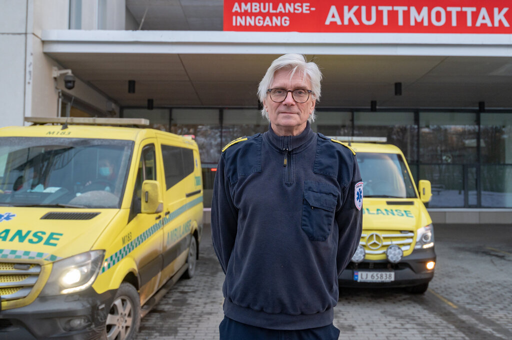 bildet viser ambulansesjef Erlend Sundland