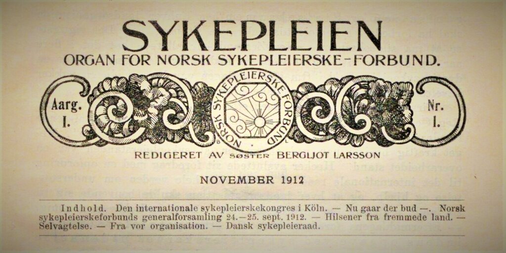 Sykepleiens første utgave fra 1912