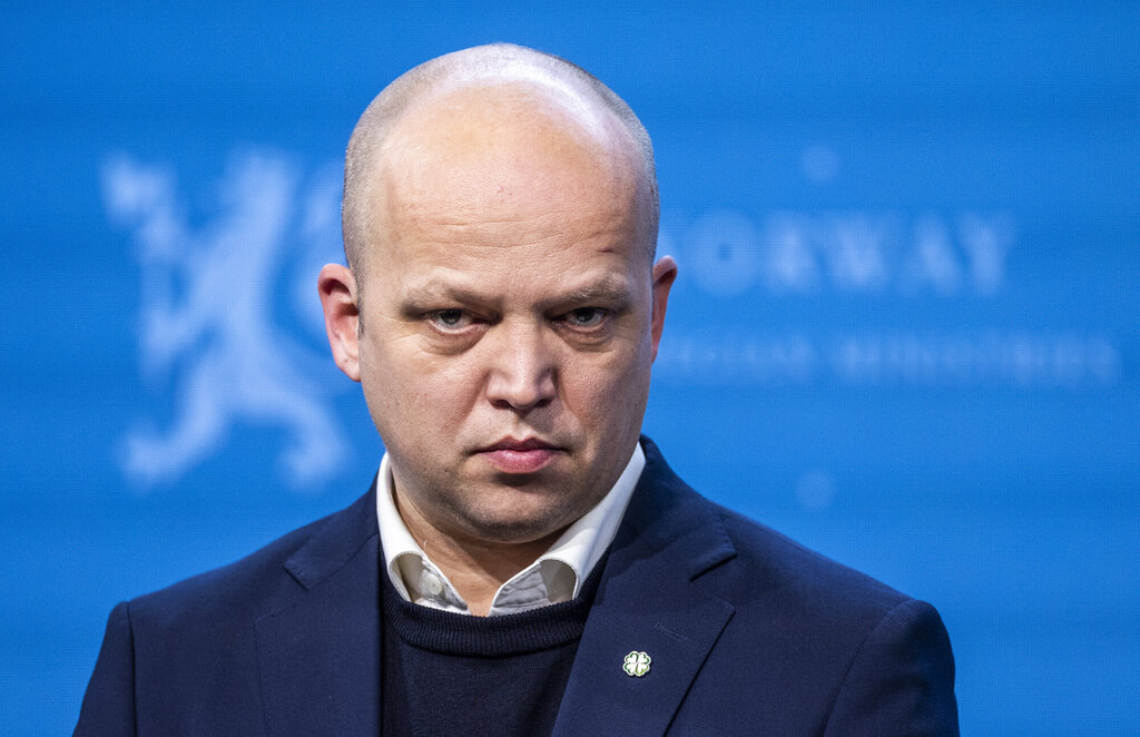 Finansminister Trygve Slagsvold Vedum (Sp)