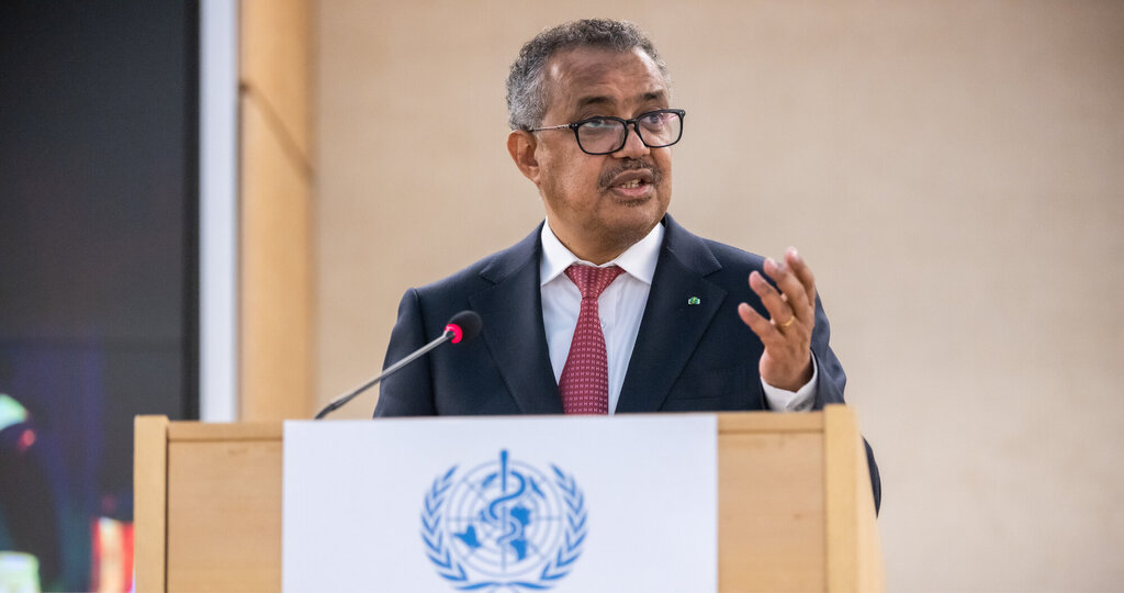 Bildet viser Tedros Adhanom Ghebreyesus, generalsekretær i WHO