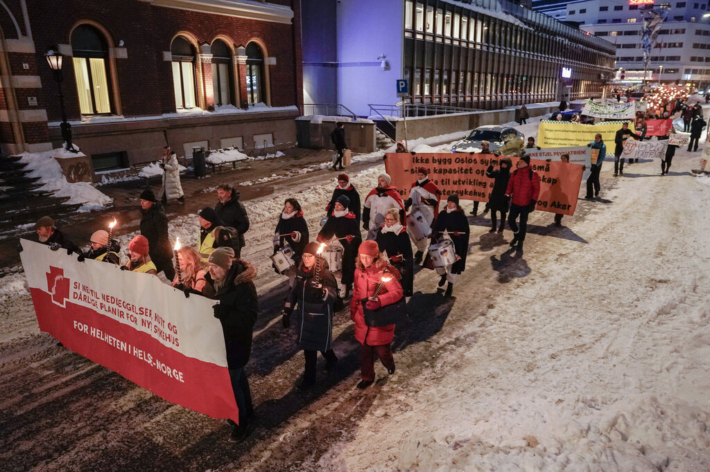 Fakkeltoget hadde med organisasjoner fra hele landet, og alt fra sykehusaksjoner til fagforeninger og helsearbeidergrupper.