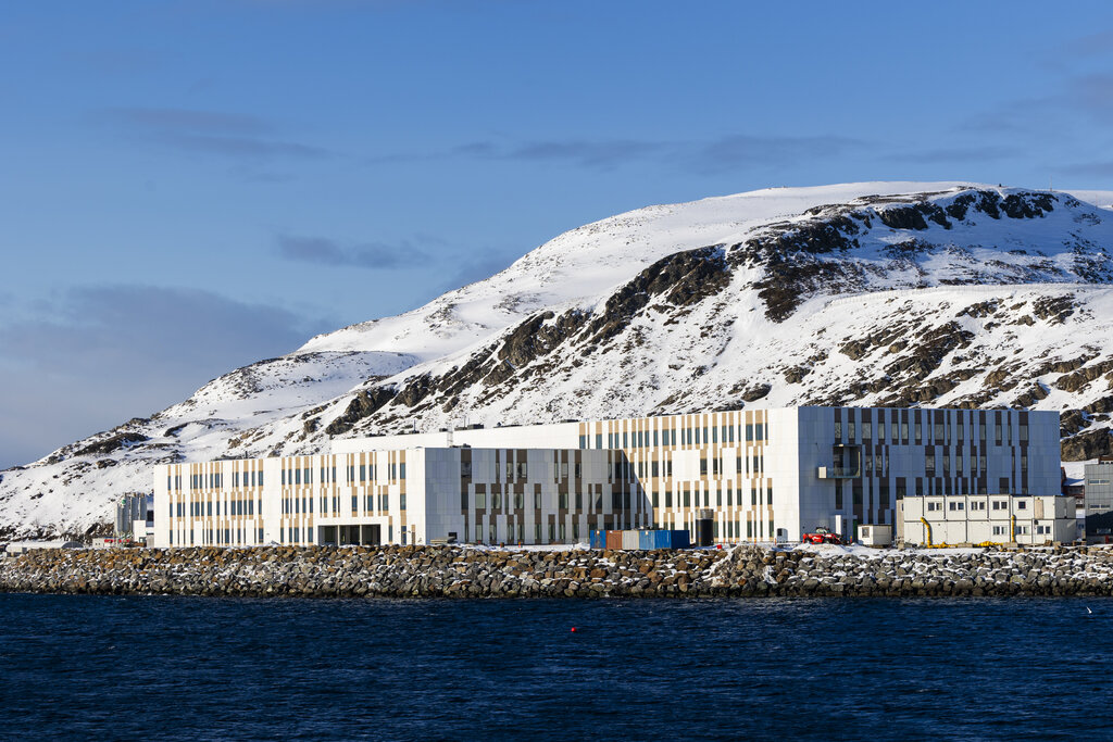 Bildet viser nye Hammerfest sykehus.