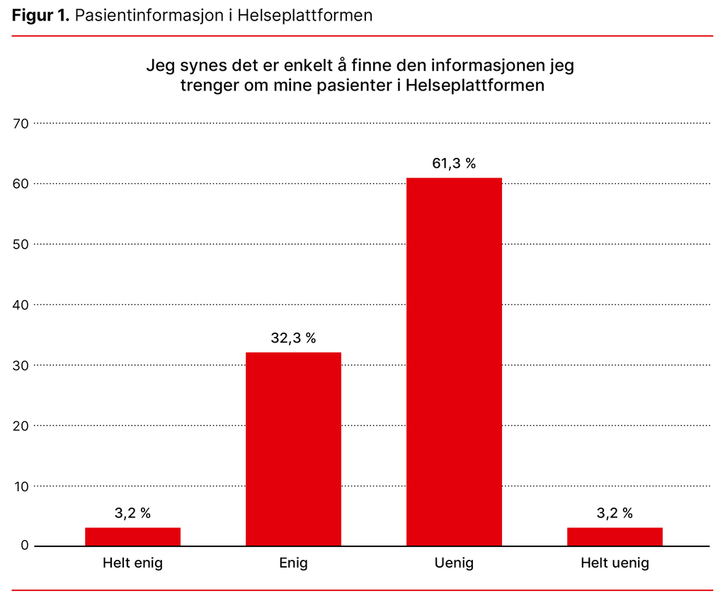 Figur 1. Pasientinformasjon i Helseplattformen