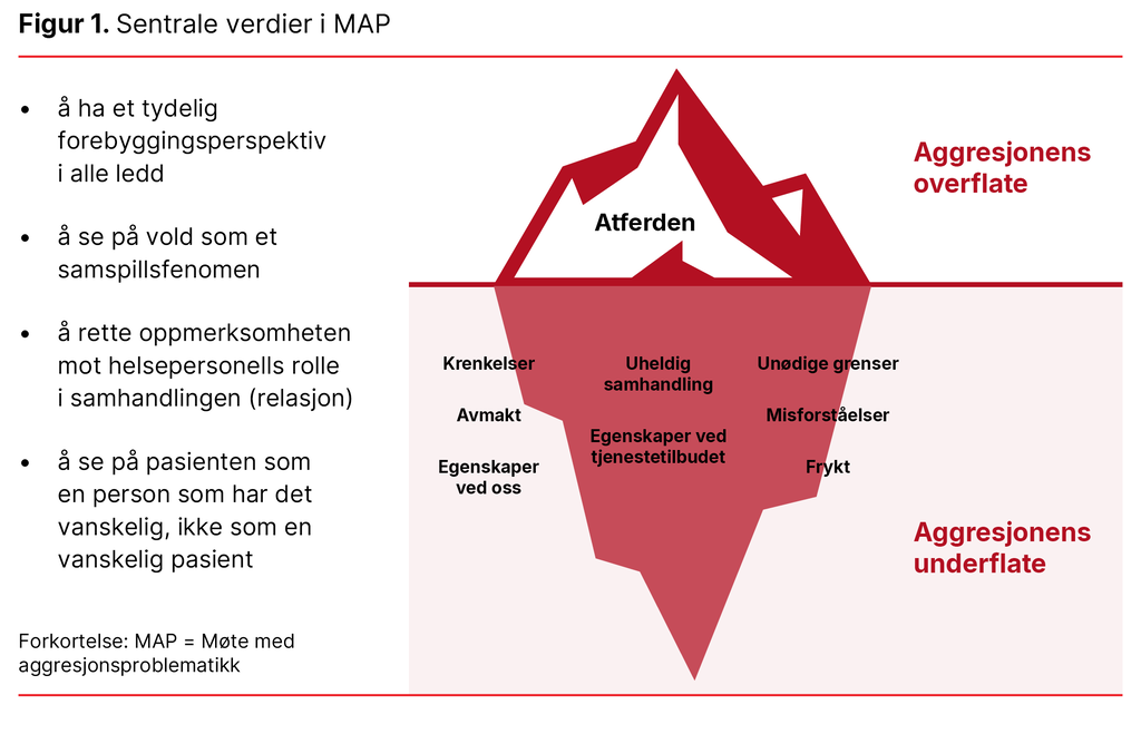 Figur 1. Sentrale verdier i MAP