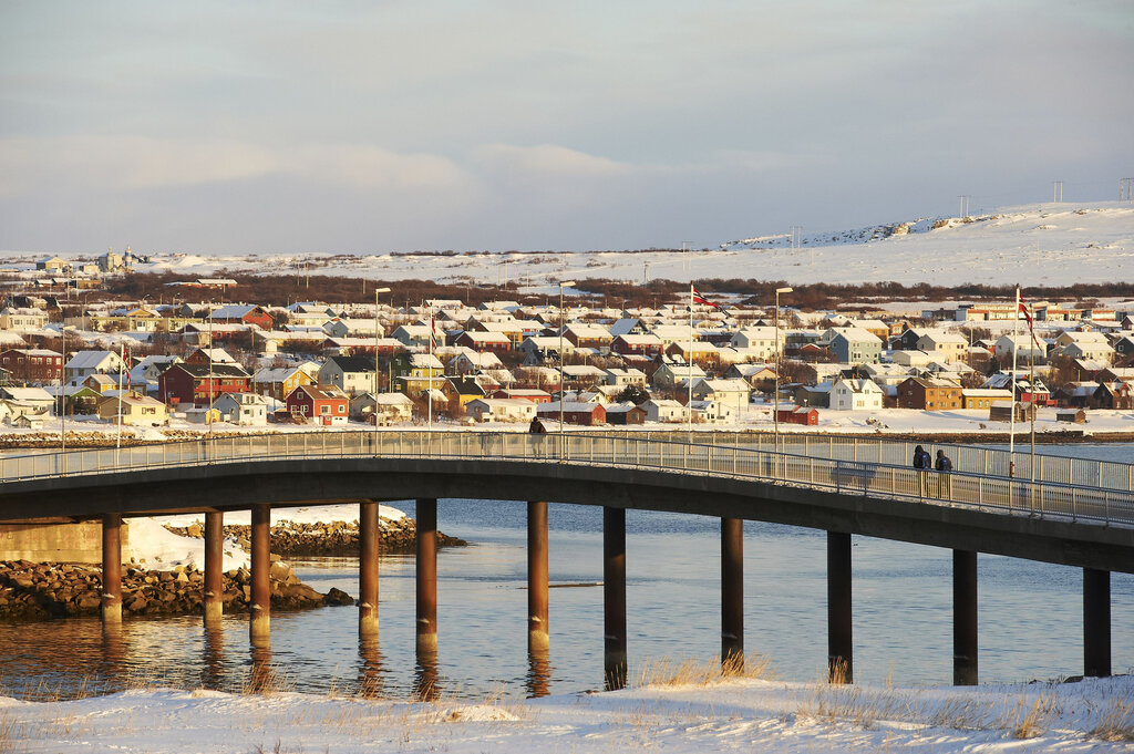 Bildet viser Vadsø i Finnmark