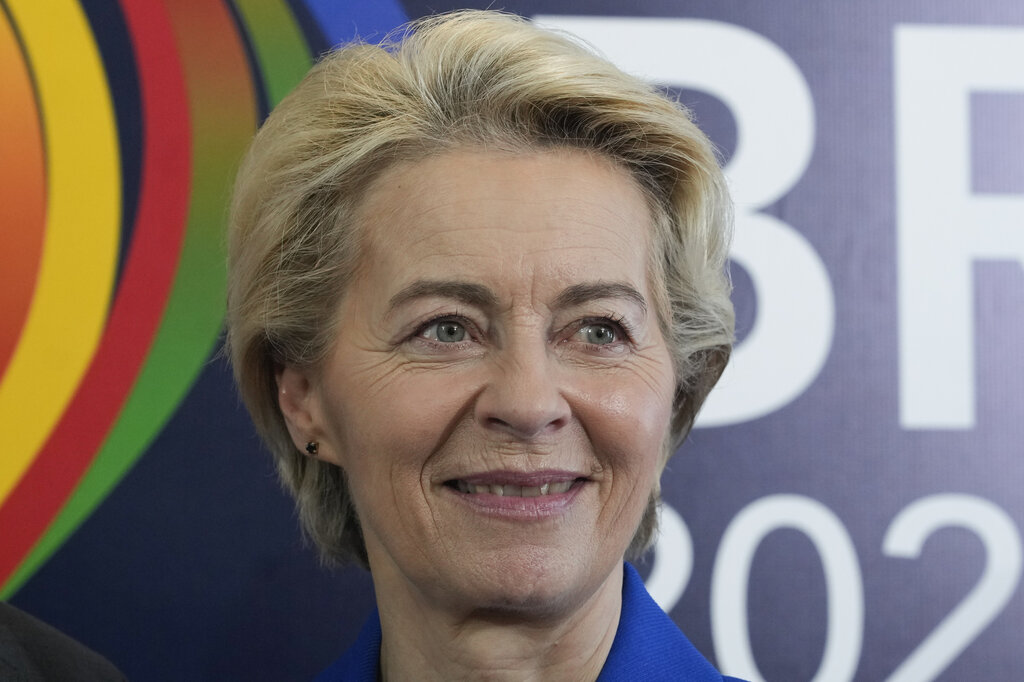 Bildet viser European Commission President Ursula von der Leyen