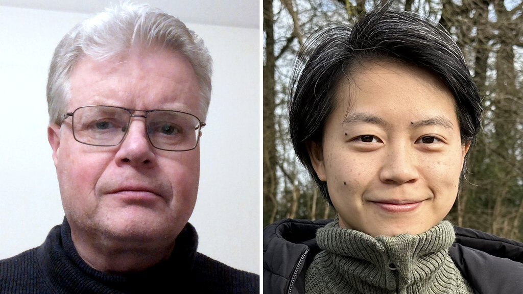 Bildet viser innleggsforfatterne Arne Melsom og Jessica Kayi Chiu