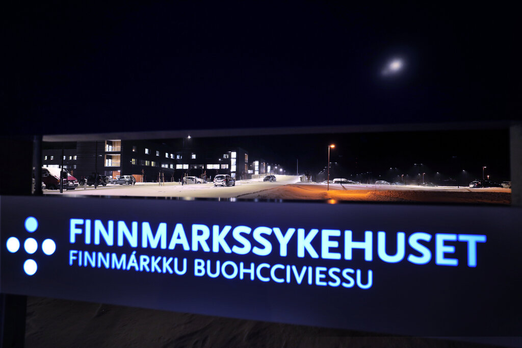 bilde av inngangspartiet på finnmarksykehuset